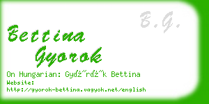 bettina gyorok business card